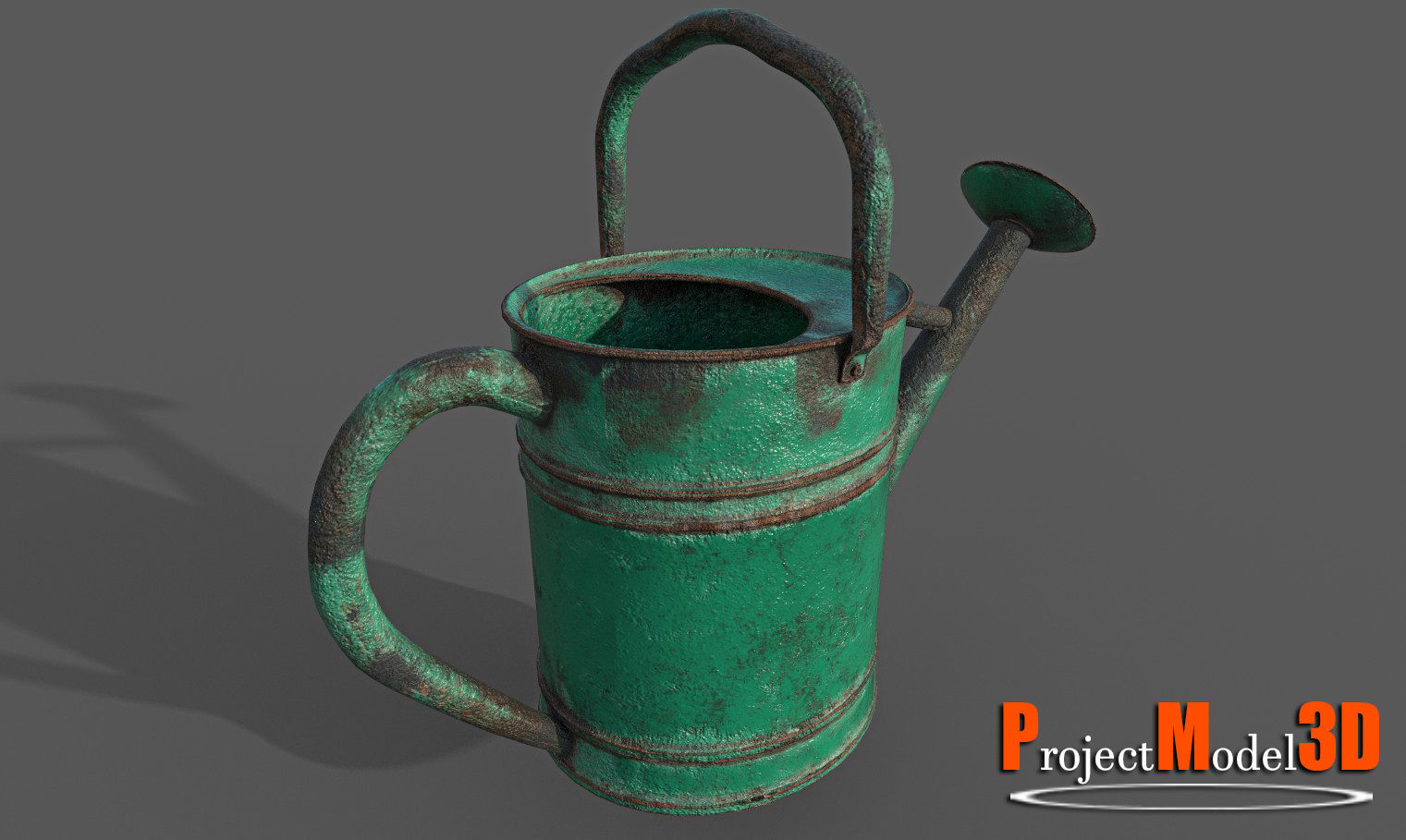 Watering Can-Version001 Low-poly 3D model_3