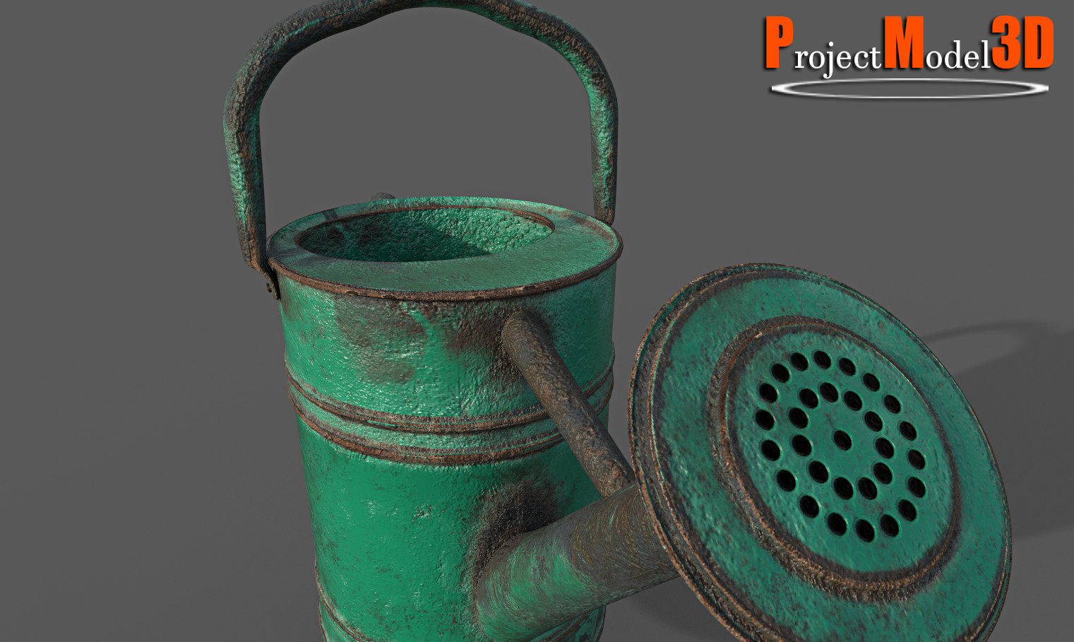 Watering Can-Version001 Low-poly 3D model_1