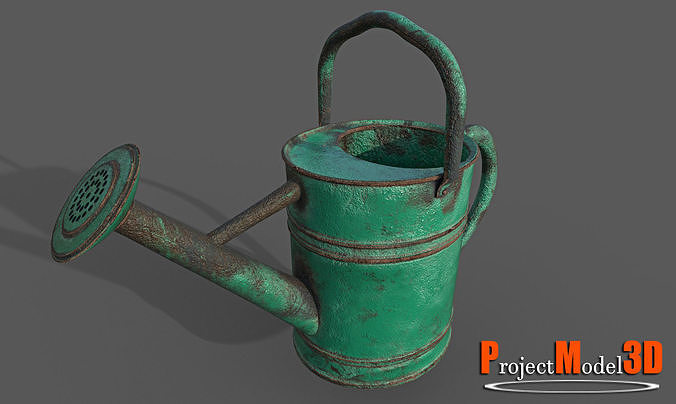 Watering Can-Version001 Low-poly 3D model