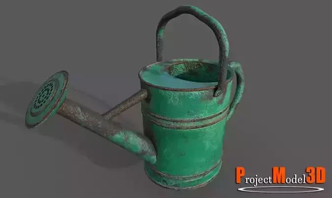 Watering Can-Version001 Low-poly 3D model