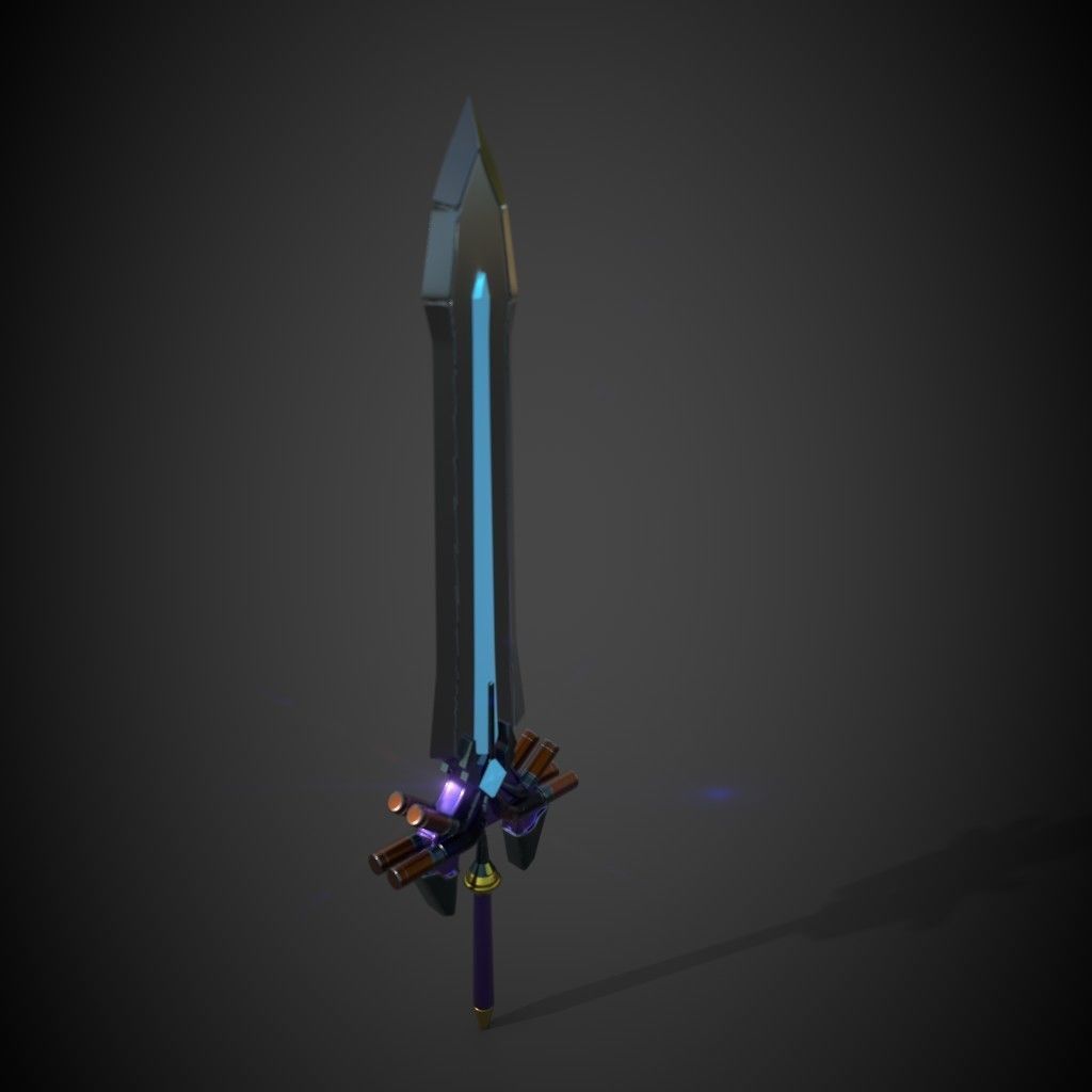SWORD Low-poly 3D model_2