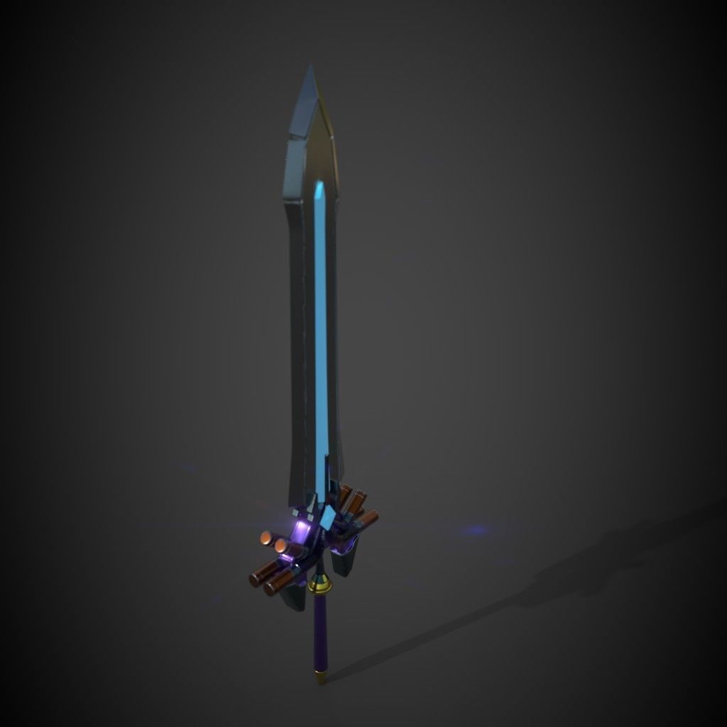 SWORD Low-poly 3D model_4