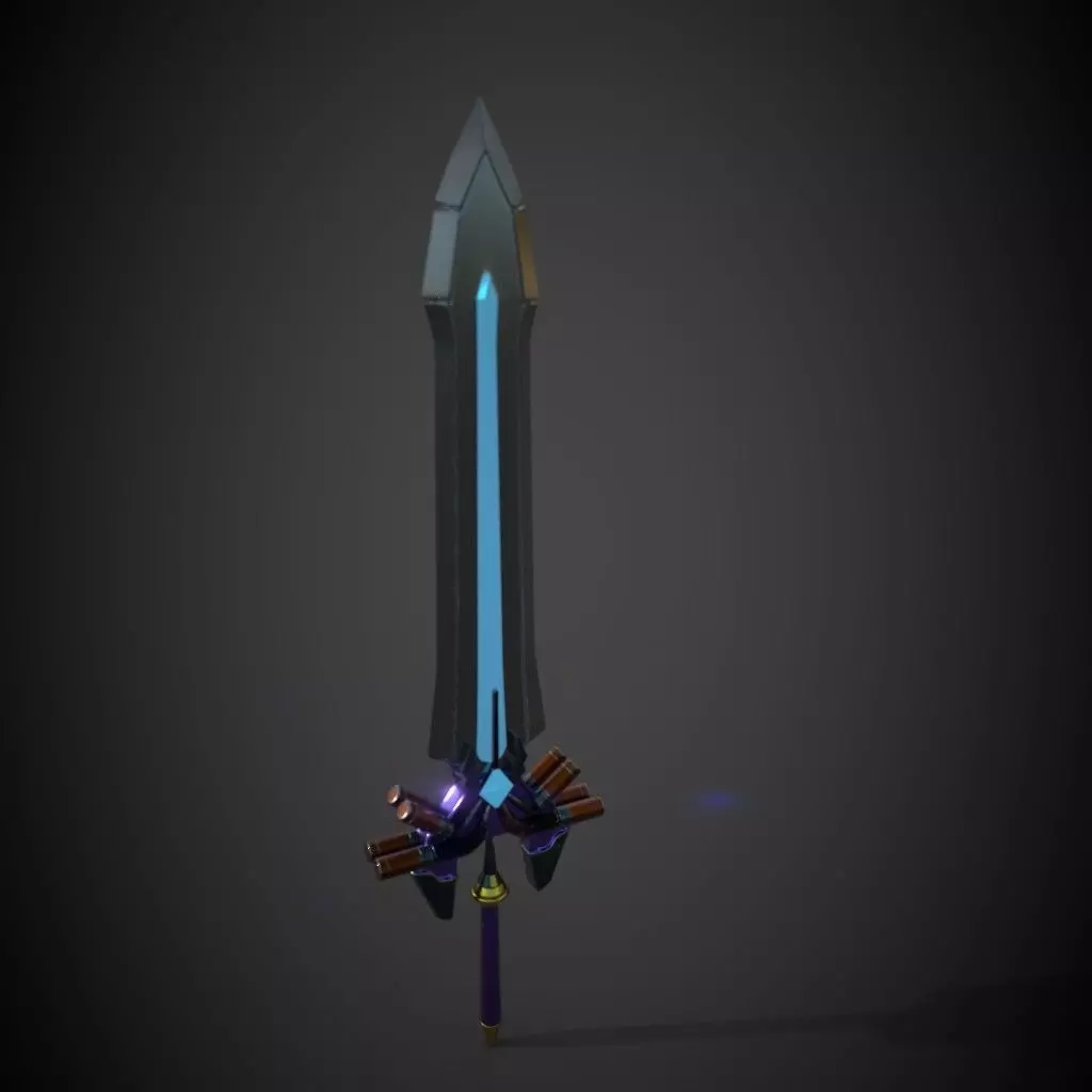 SWORD Low-poly 3D model_0