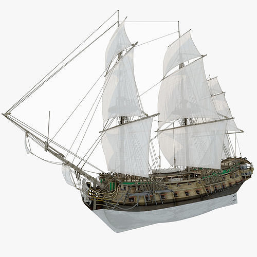 Eustathius Plakida Low-poly 3D model