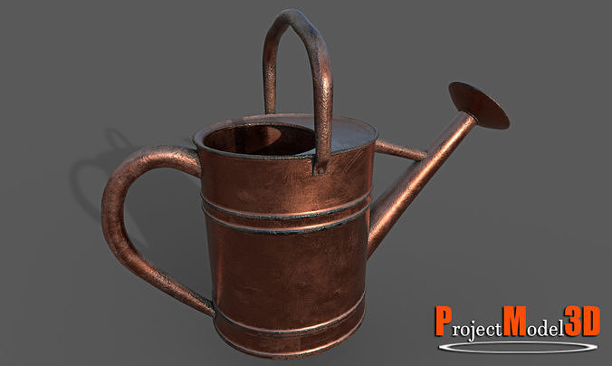 Watering Can-Version002 Low-poly 3D model
