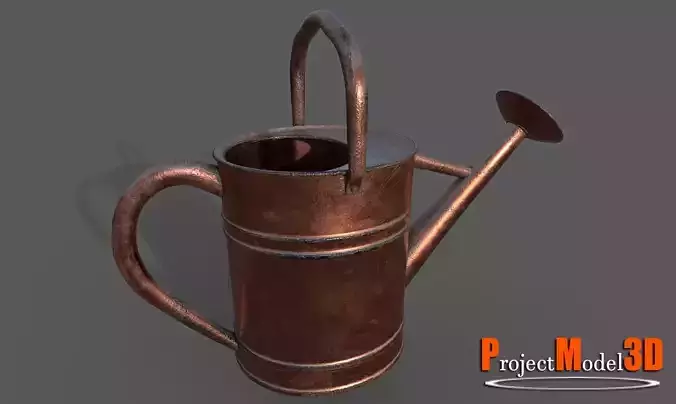 Watering Can-Version002 Low-poly 3D model