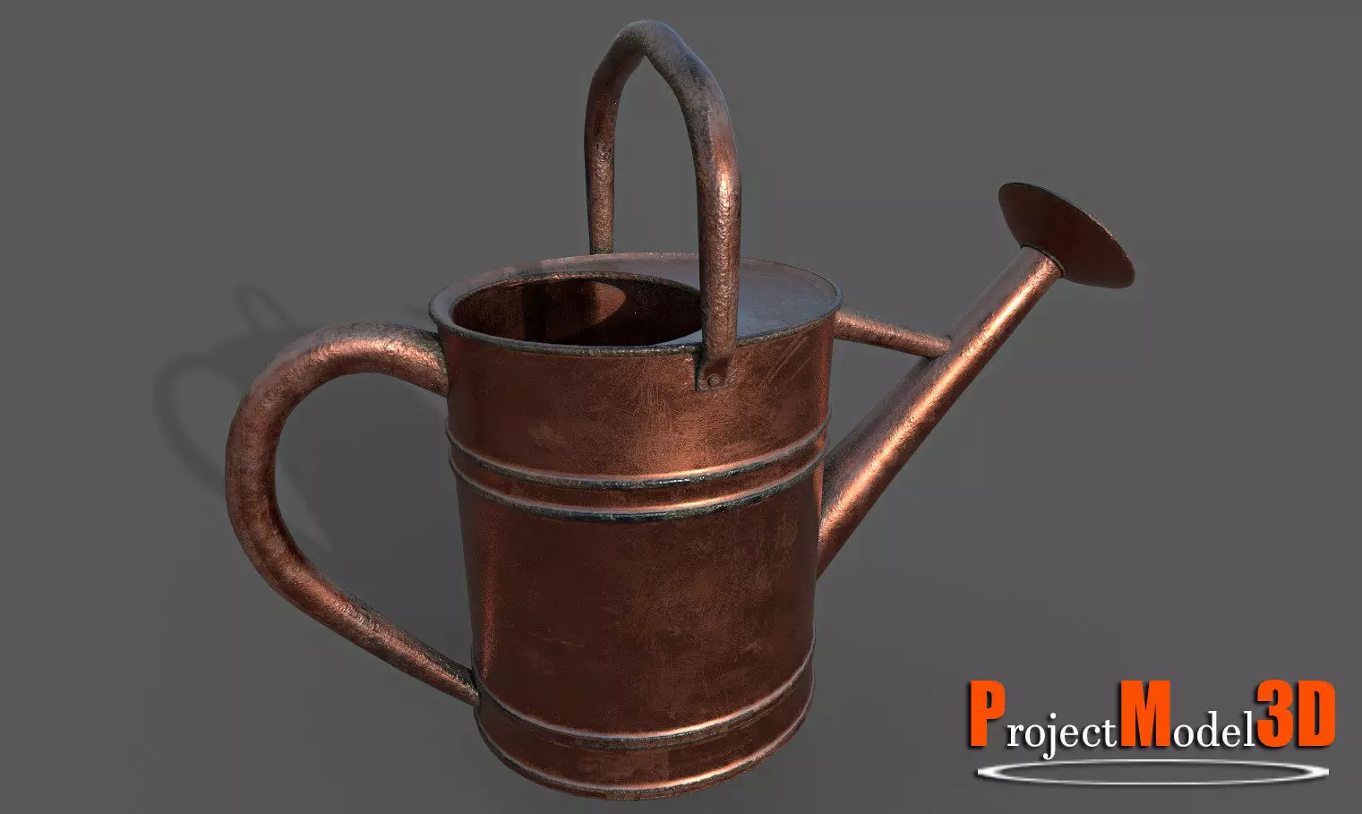 Watering Can-Version002 Low-poly 3D model_0