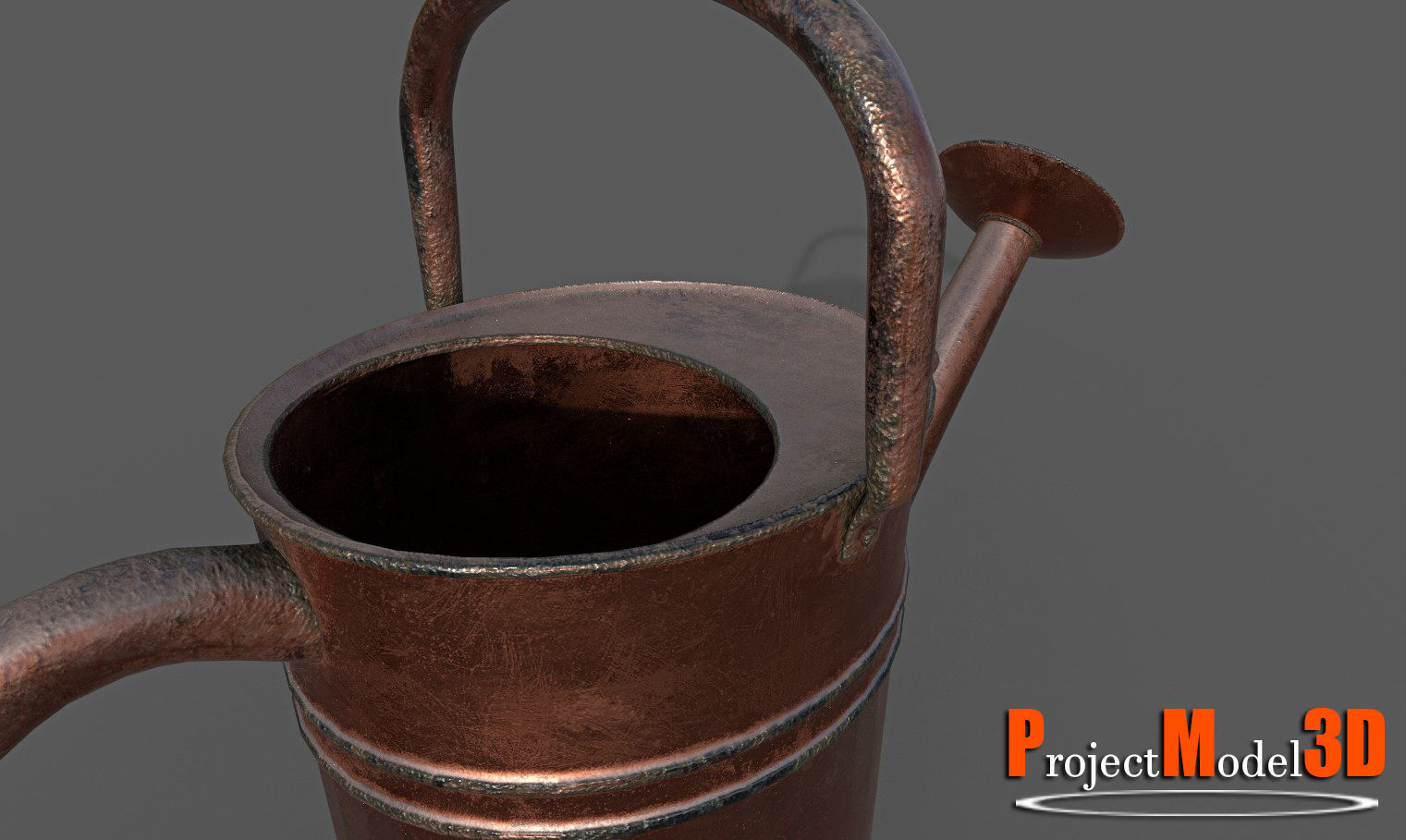 Watering Can-Version002 Low-poly 3D model_5