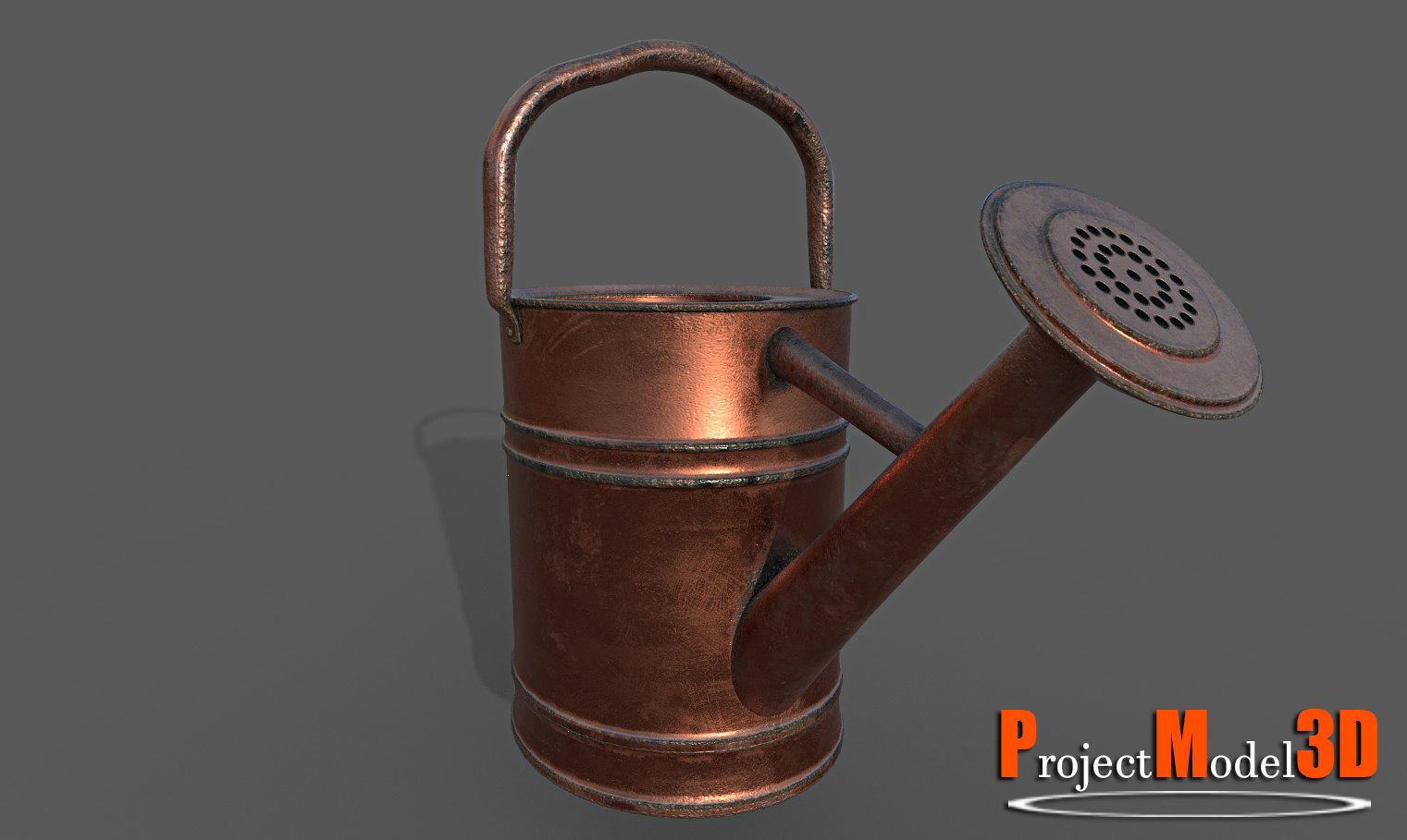 Watering Can-Version002 Low-poly 3D model_1