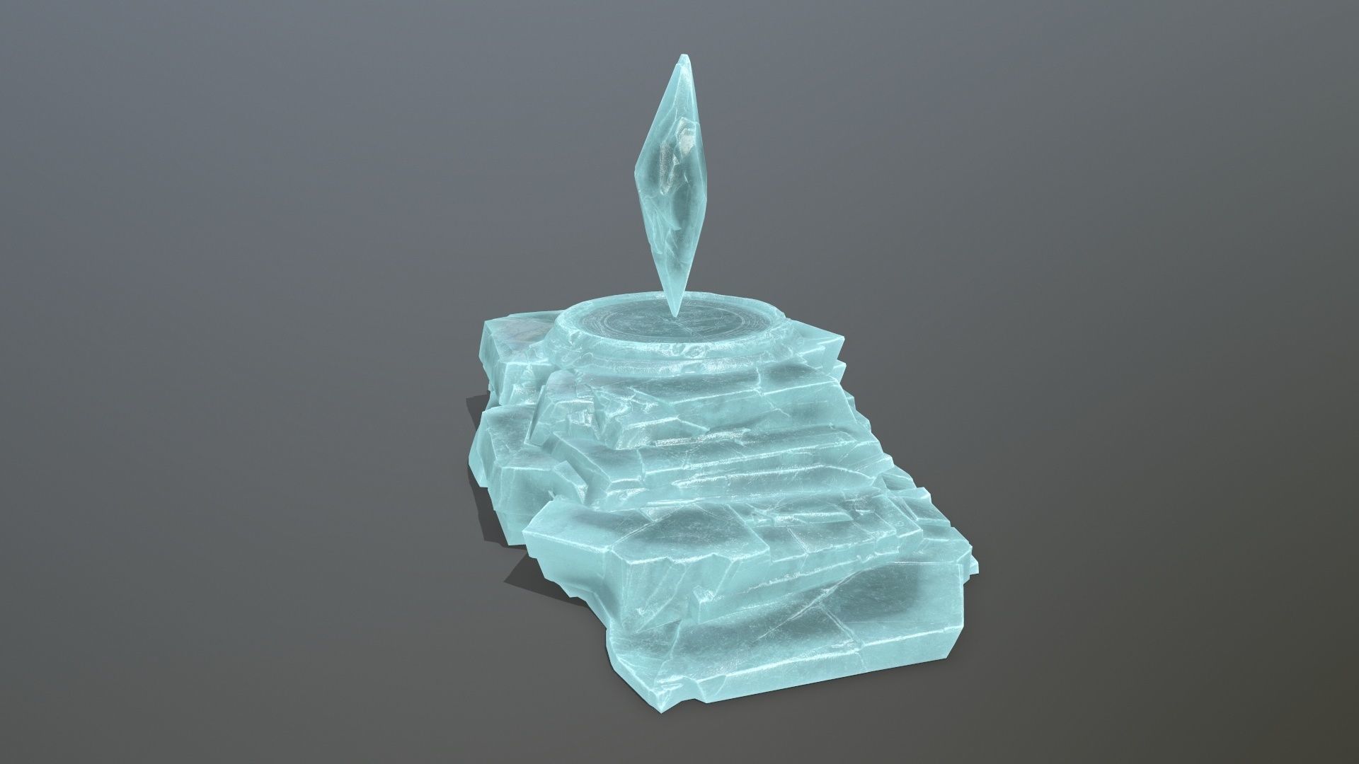 Crystal Ruin Gate Low-poly 3D model_3