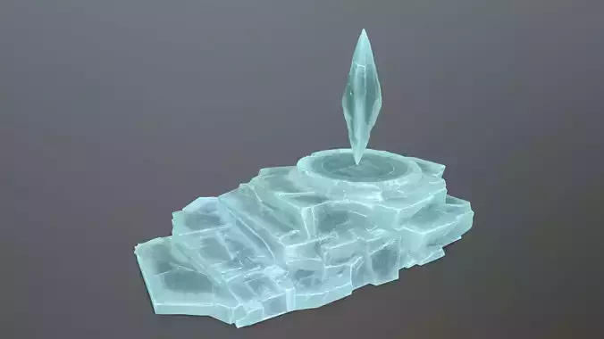 Crystal Ruin Gate Low-poly 3D model