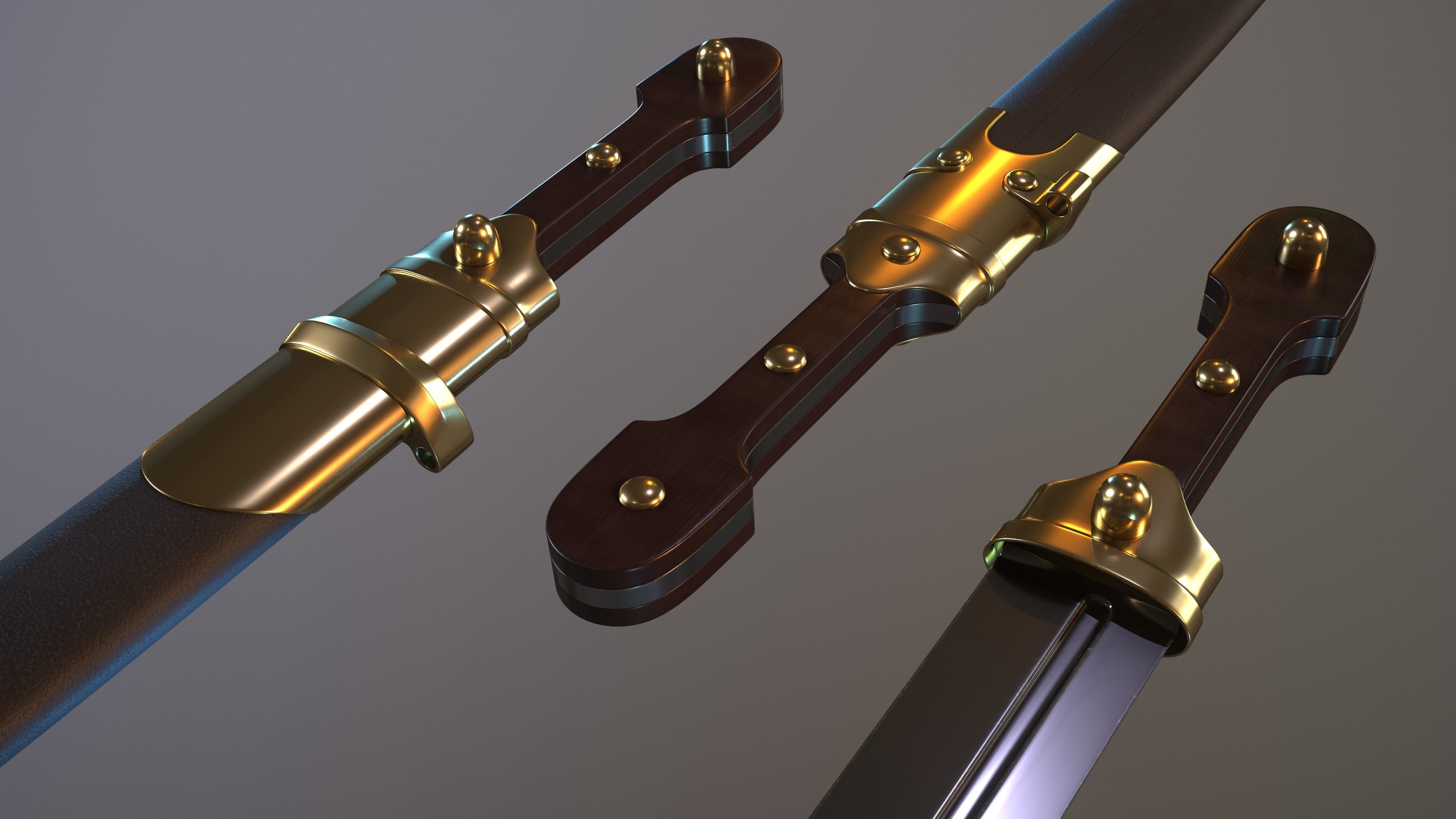 Dagger of the Mountain Brigades 3D model_3