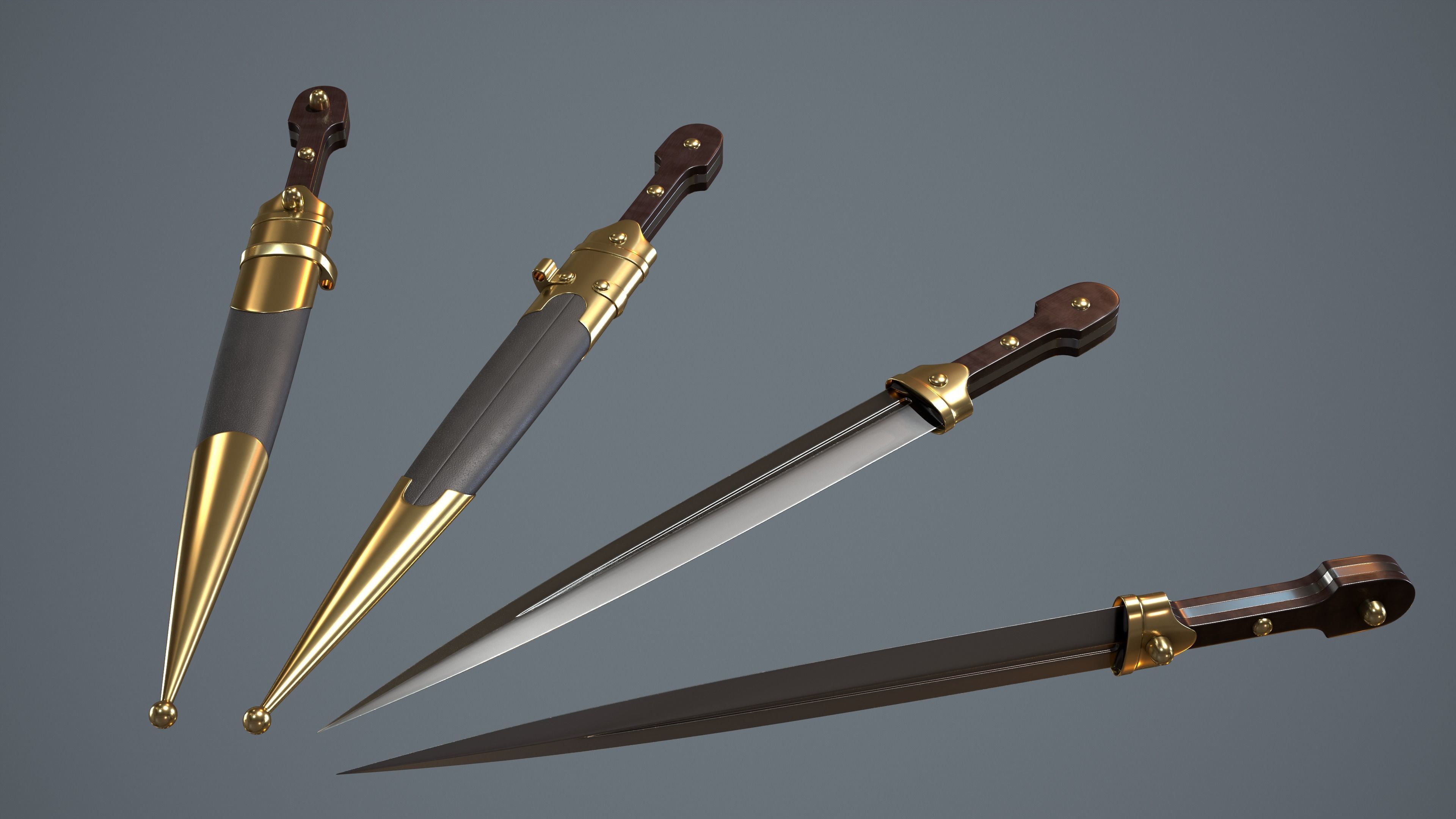 Dagger of the Mountain Brigades 3D model_1