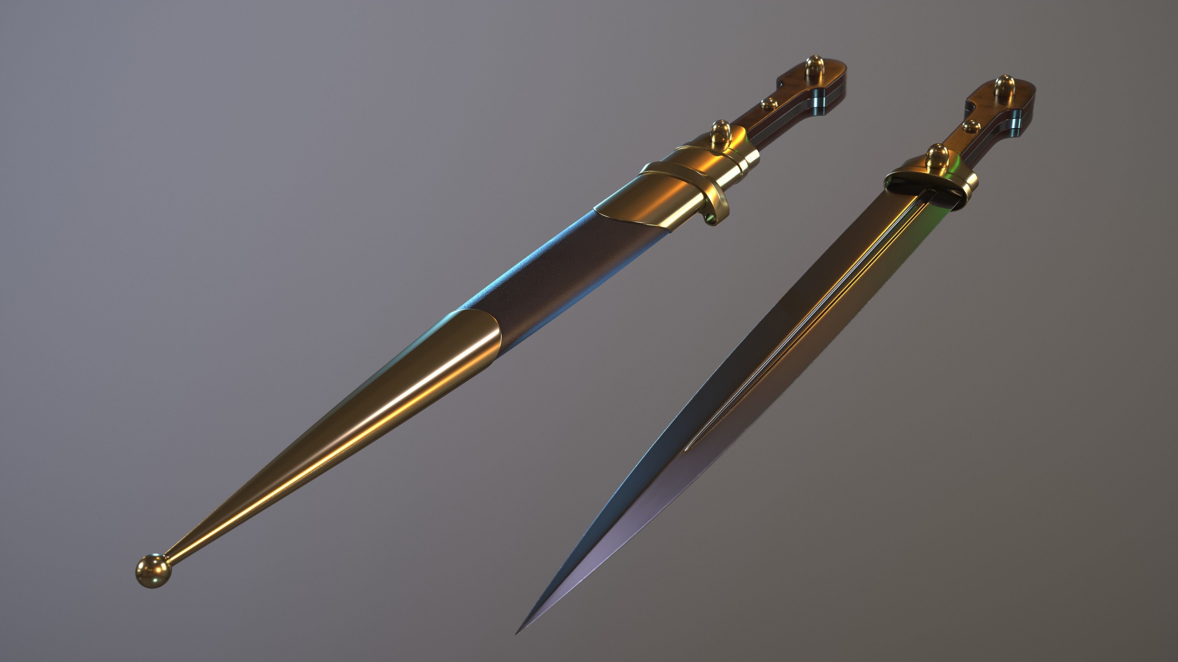 Dagger of the Mountain Brigades 3D model_2