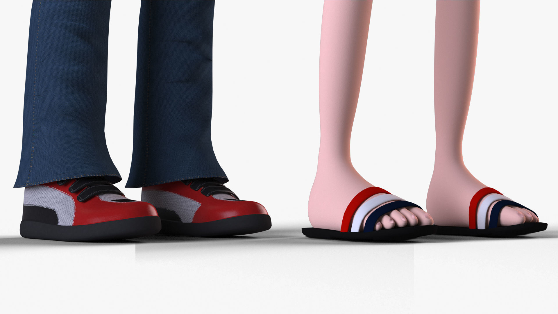 Cartoon Boy - Rigged biped catrig Low-poly 3D model_11