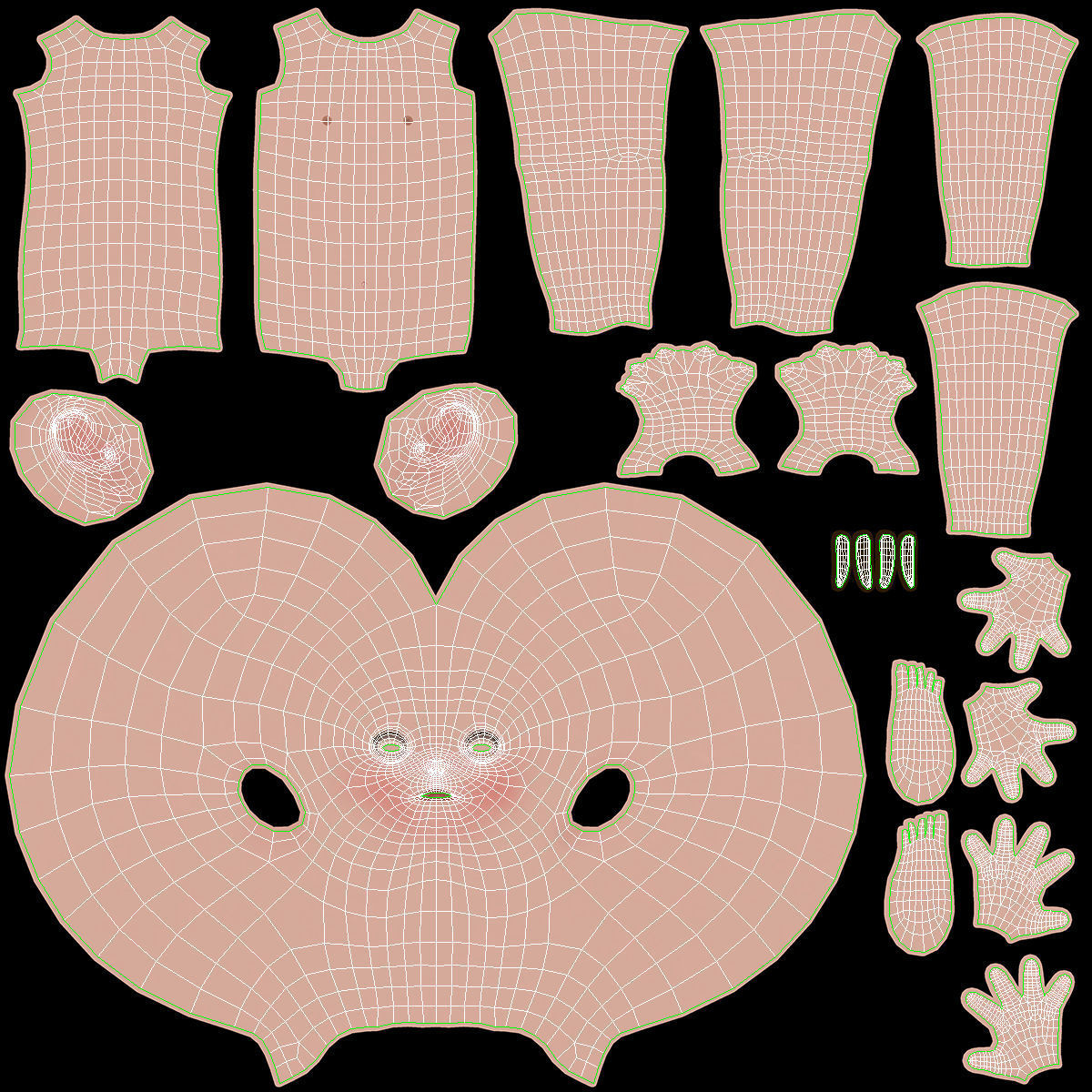 Cartoon Boy - Rigged biped catrig Low-poly 3D model_26