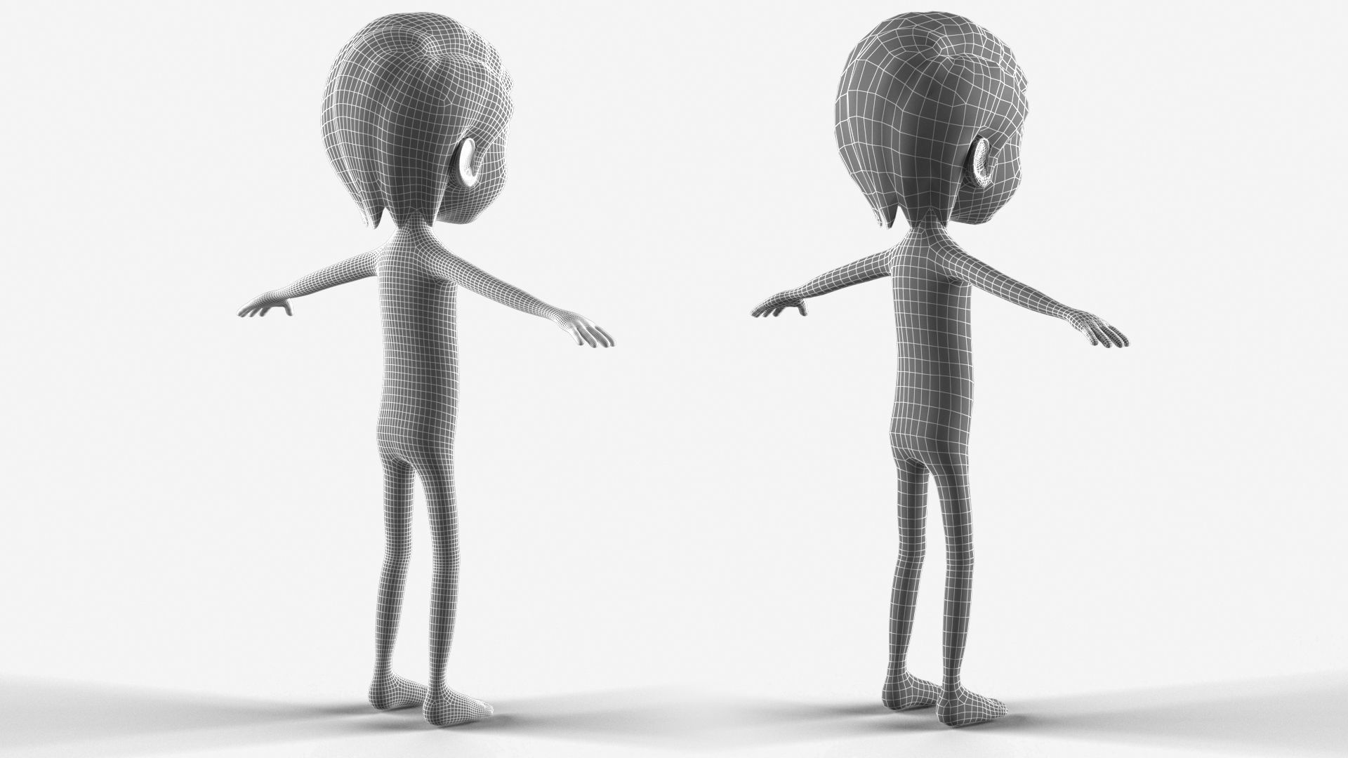 Cartoon Boy - Rigged biped catrig Low-poly 3D model_18