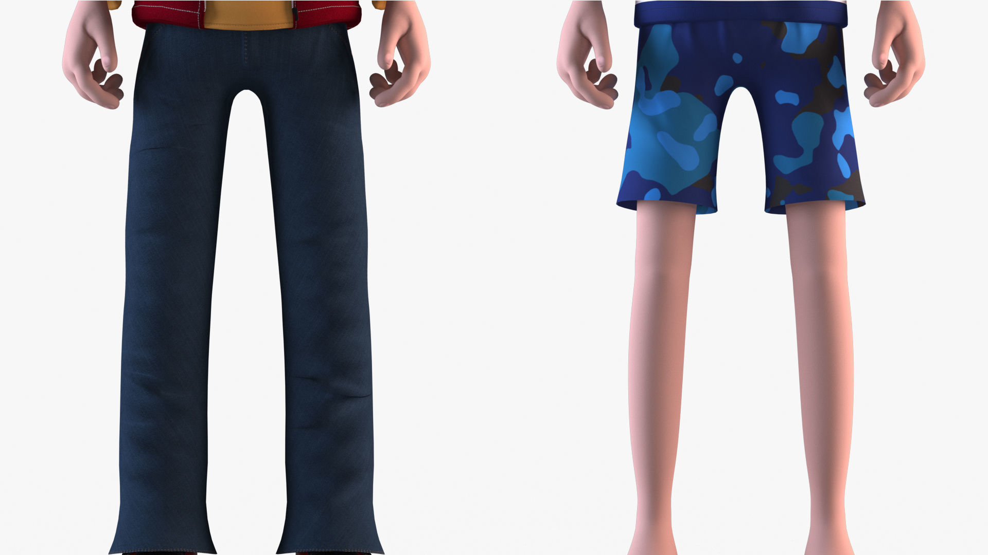 Cartoon Boy - Rigged biped catrig Low-poly 3D model_10