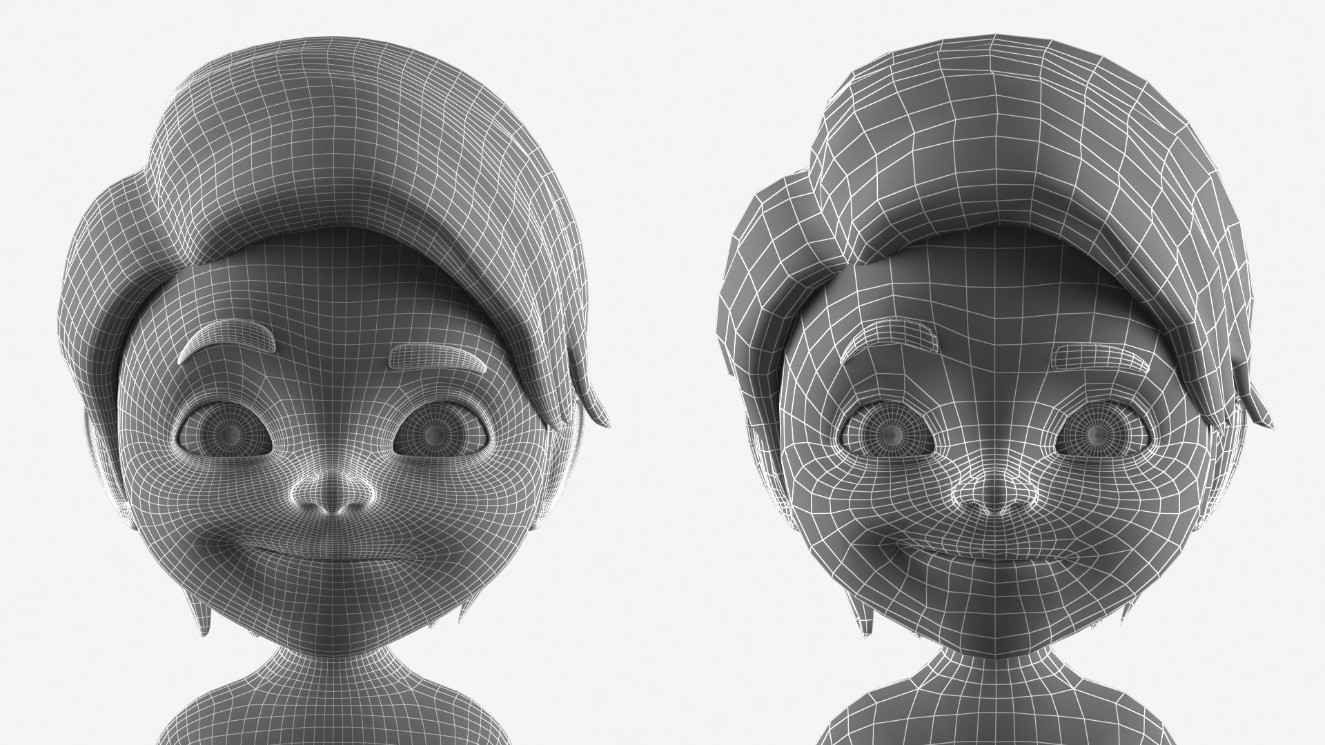 Cartoon Boy - Rigged biped catrig Low-poly 3D model_16