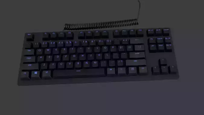 keyboard razer Free 3D model