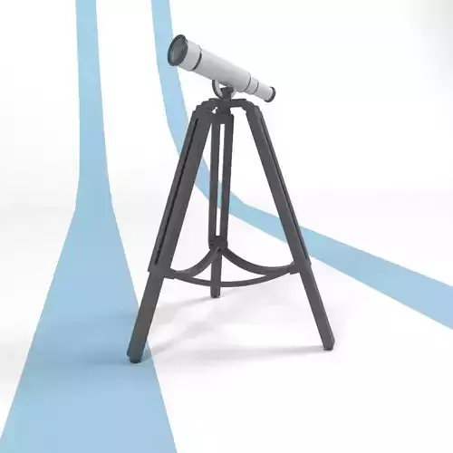 Refractor Telescope 3d Model 3D model