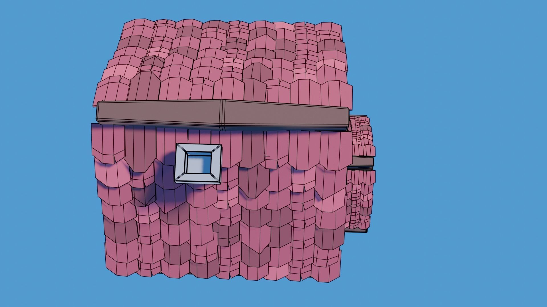 Stylized House 2 Low-poly 3D model_9