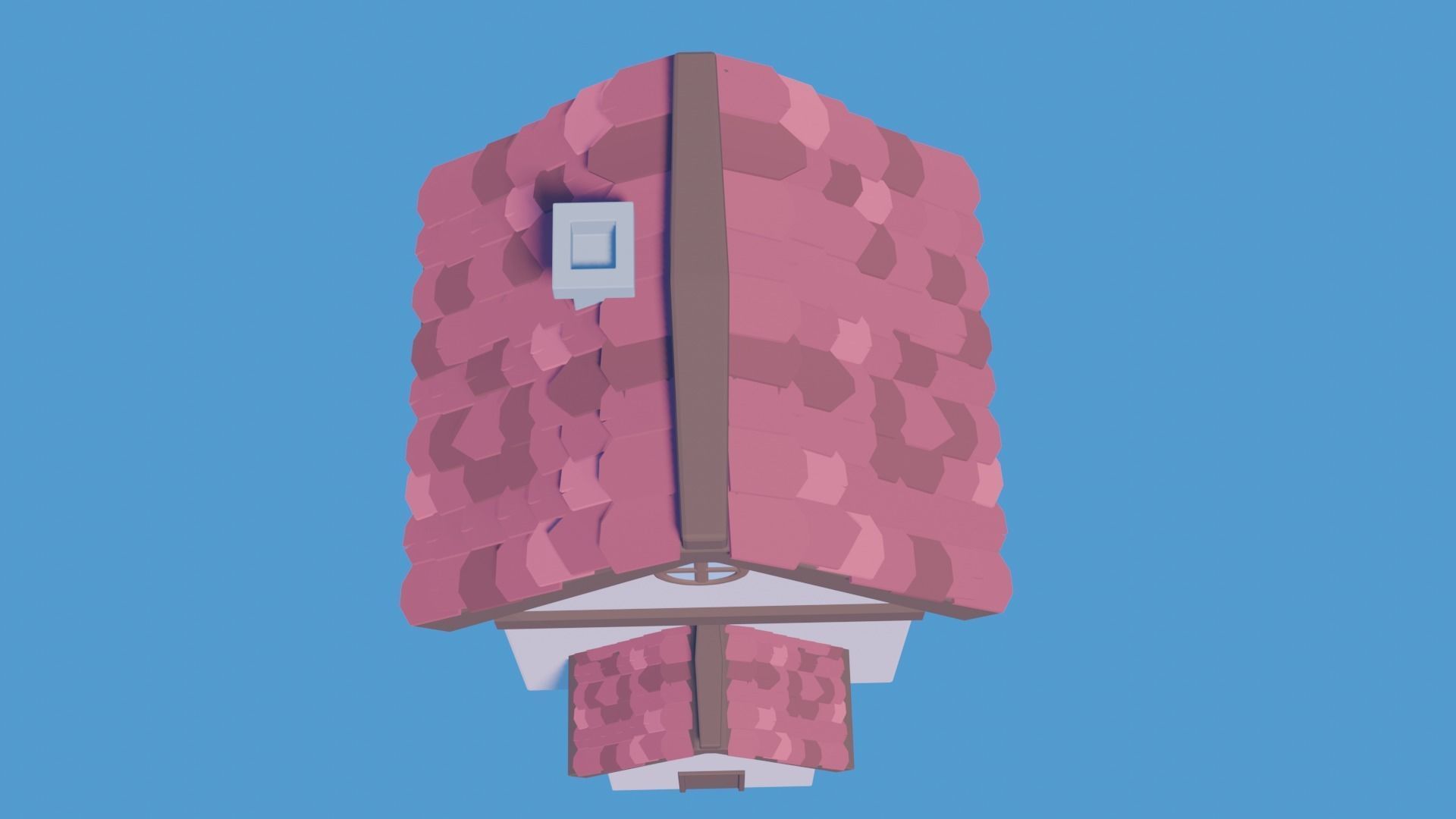 Stylized House 2 Low-poly 3D model_4