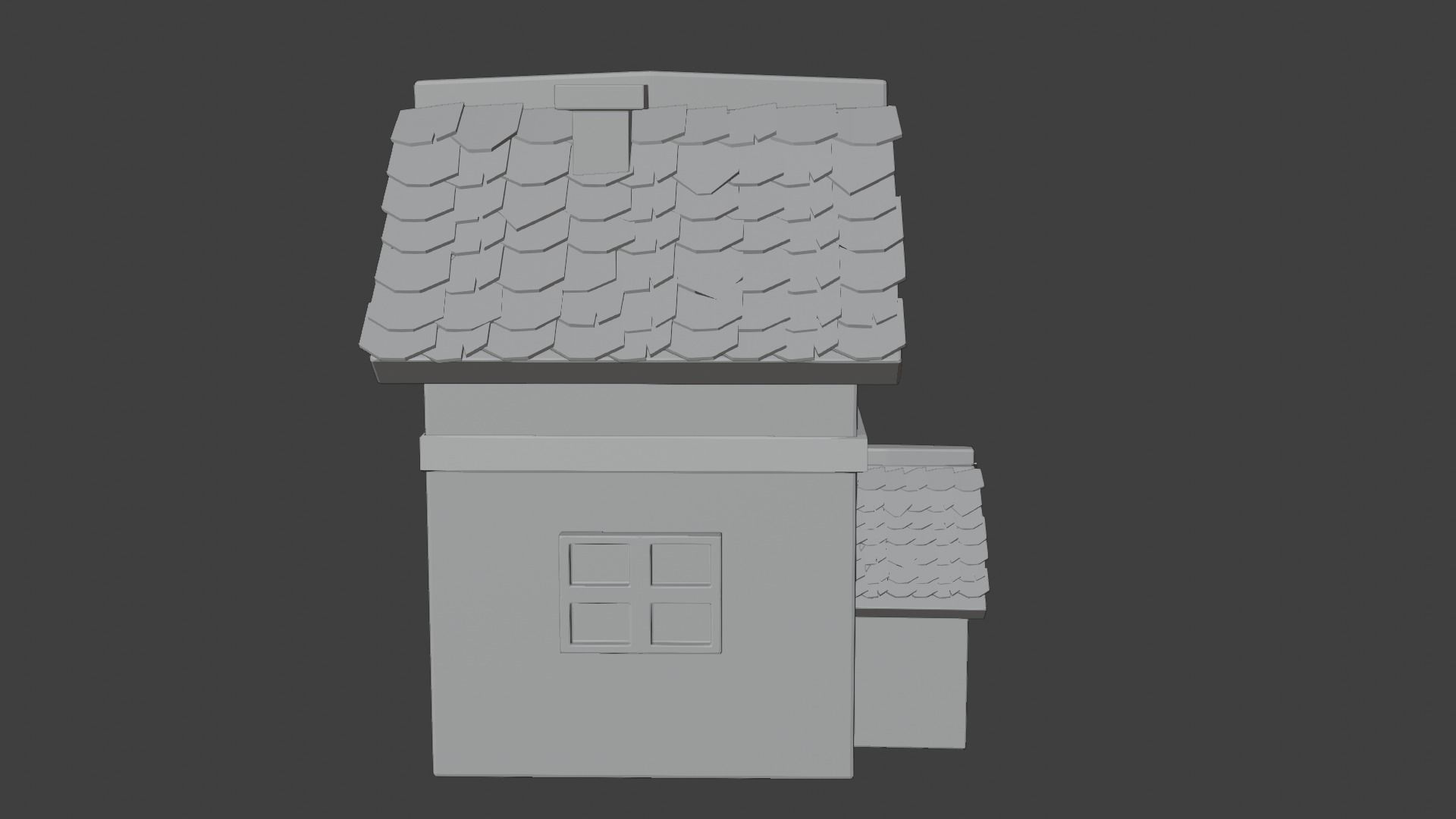 Stylized House 2 Low-poly 3D model_7