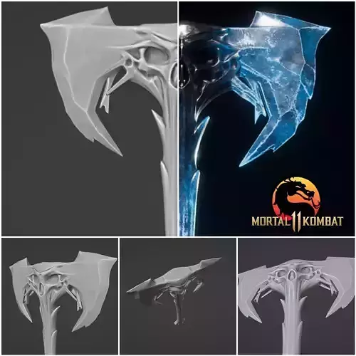 Sub Zero axe  - Lin Gui Snowstorm 3D print model