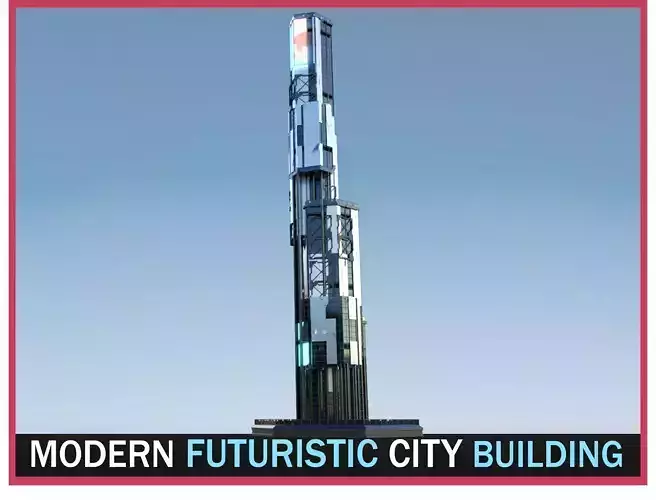 Futuristic Future Modern City Building Skyscraper 28 3D model Futuristic Future Modern City Building Skyscraper 28 3D model