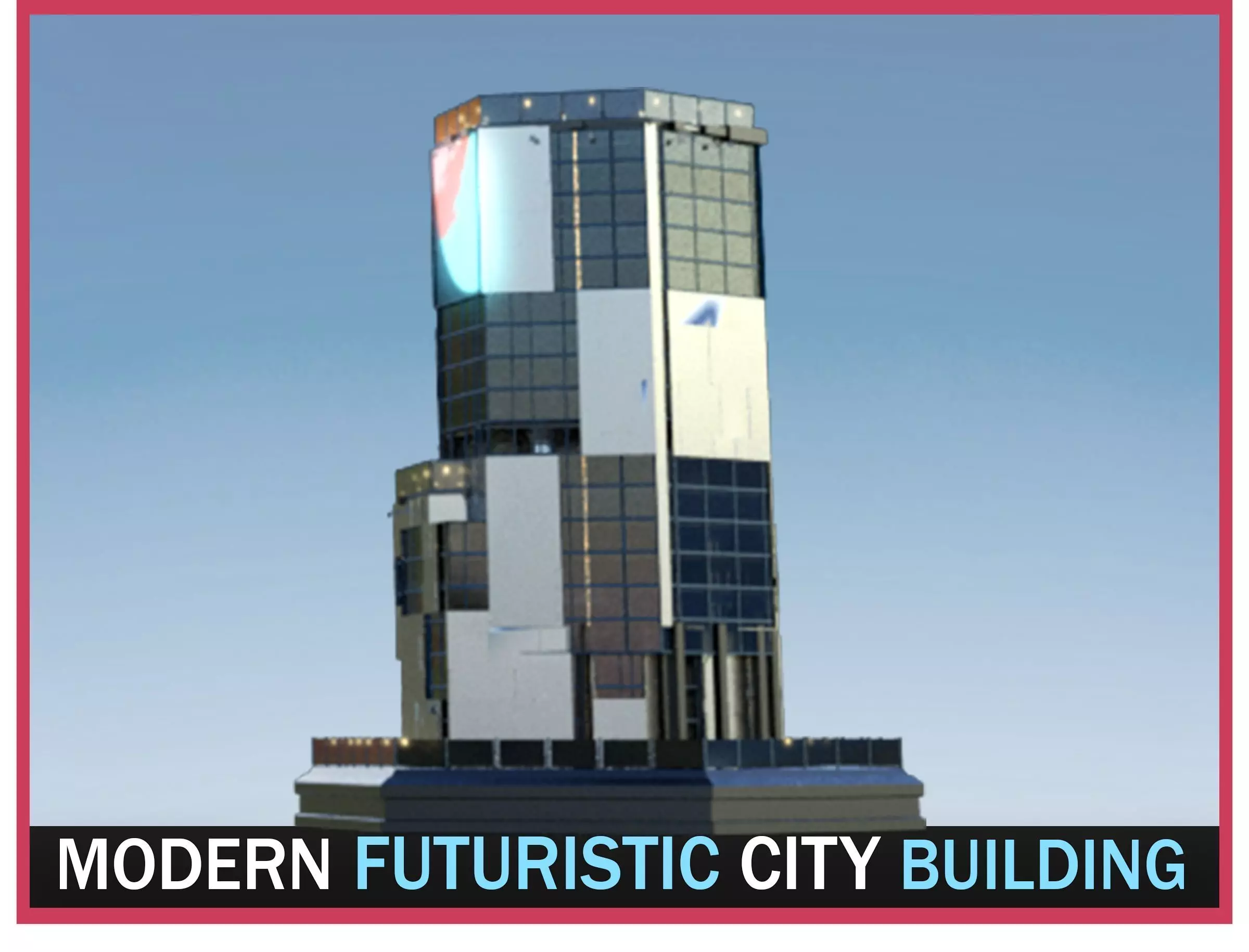 Futuristic Future Modern City Building Skyscraper 3D model