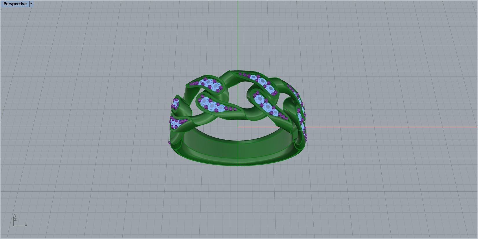 Diamond CUBA RING SIZE 16 5 3D print model_18