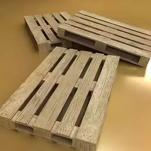 Photorealistic Wood Pallet High Res