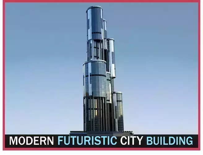 Futuristic Future Modern City Building Skyscraper 25 3D model Futuristic Future Modern City Building Skyscraper 25 3D model