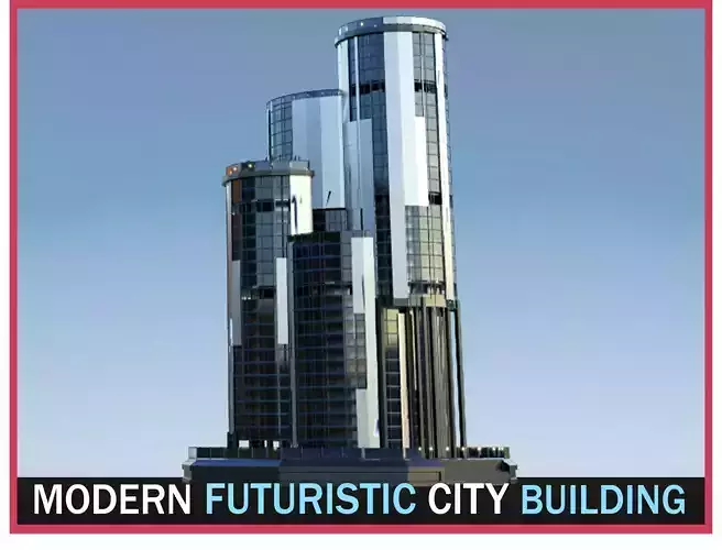 Futuristic Future Modern City Building Skyscraper 24 3D model Futuristic Future Modern City Building Skyscraper 24 3D model