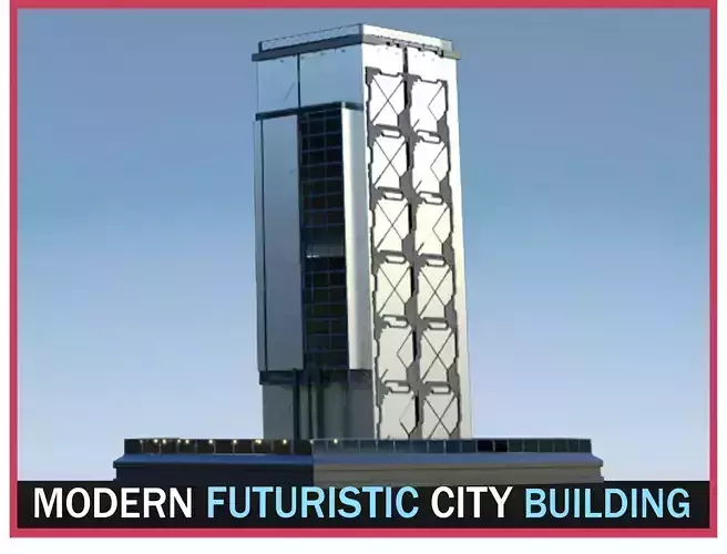 Futuristic Future Modern City Building Skyscraper 23 3D model Futuristic Future Modern City Building Skyscraper 23 3D model