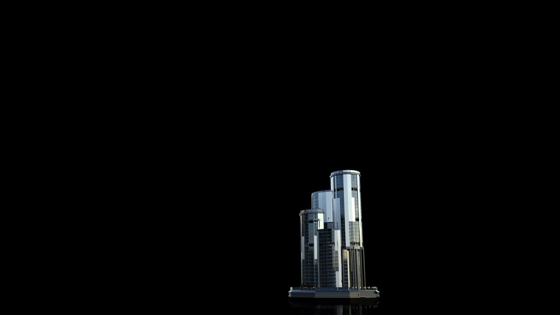 Futuristic Future Modern City Building Skyscraper 23 3D model_3