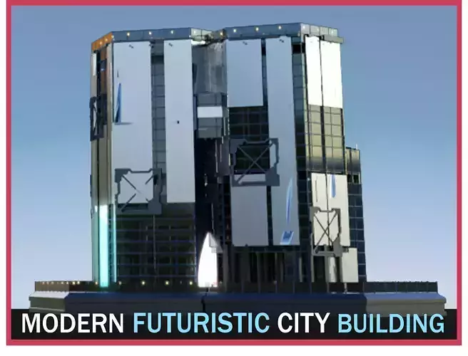 Futuristic Future Modern City Building Skyscraper 22 3D model Futuristic Future Modern City Building Skyscraper 22 3D model