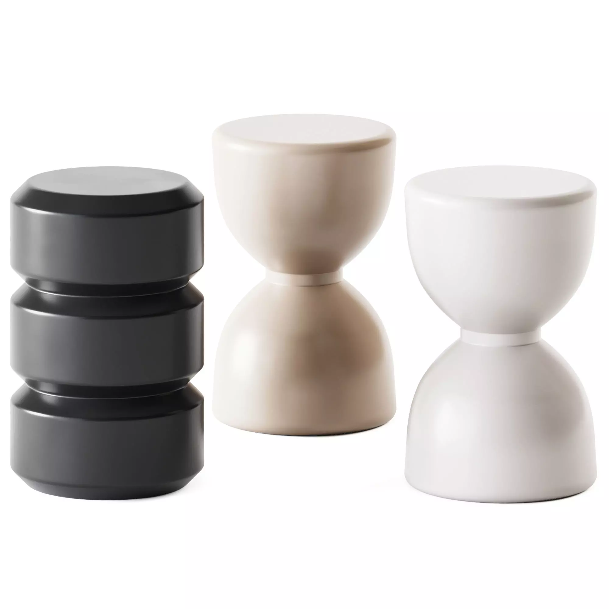 Hamilton Conte Stool 2 Cousins Side Table 3D model_0