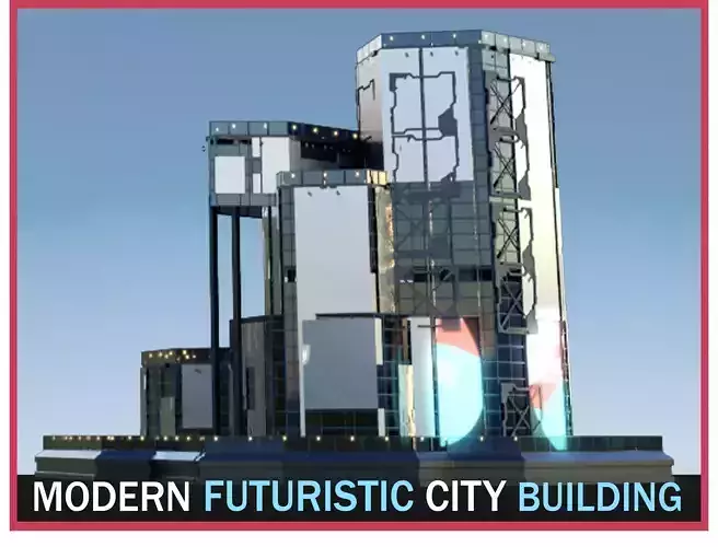 Futuristic Future Modern City Building Skyscraper 21 3D model Futuristic Future Modern City Building Skyscraper 21 3D model