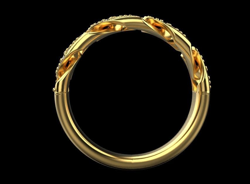 Diamond CUBA RING SIZE 17 5 3D print model_8