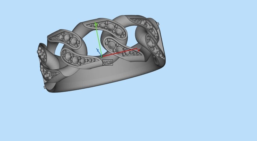 Diamond CUBA RING SIZE 17 5 3D print model_21