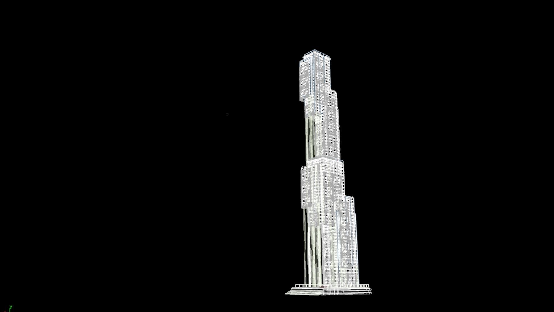 Futuristic Future Modern City Building Skyscraper 20 3D model_8