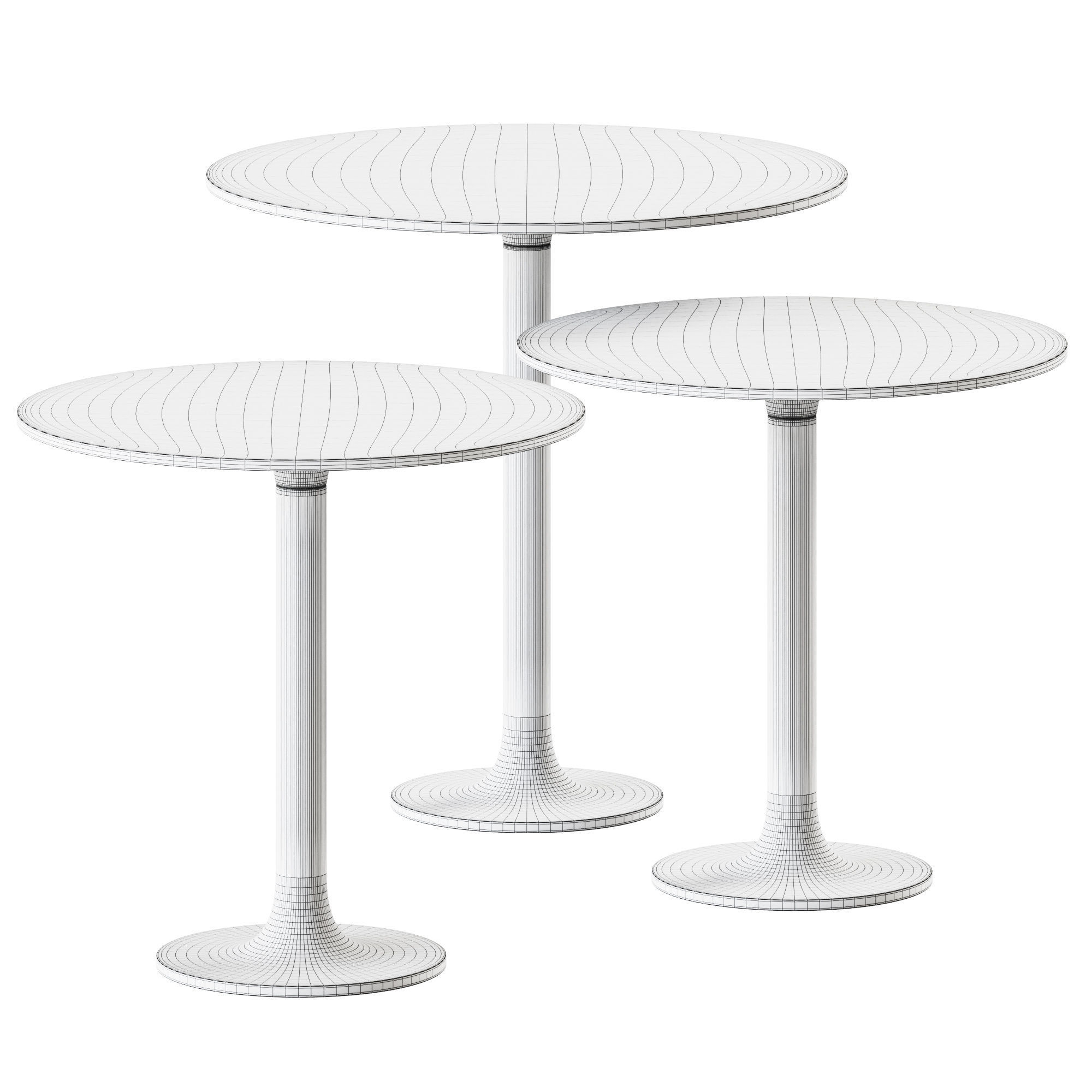 Side Tables Turntable Couch by Zeitraum 3D model_1