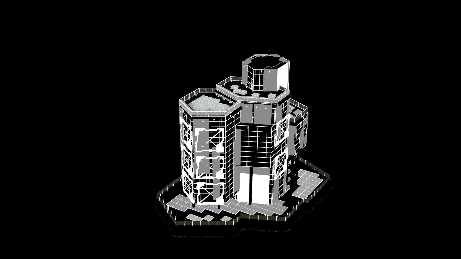Sci-Fi Sci Fi Futuristic Future Modern City Building Skyscraper 3D model_9