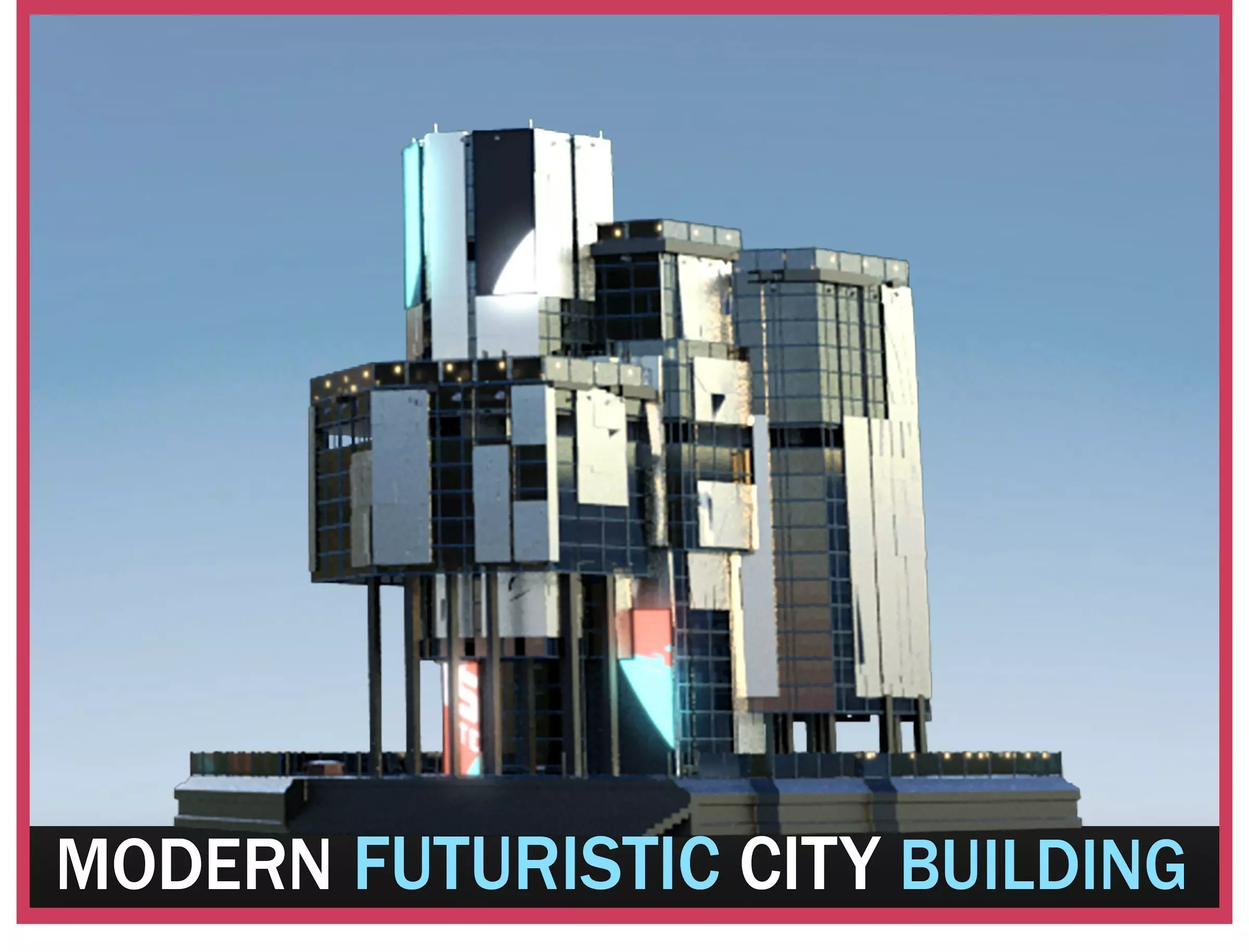 Sci-Fi Sci Fi Futuristic Future Modern City Building Skyscraper 3D model_0
