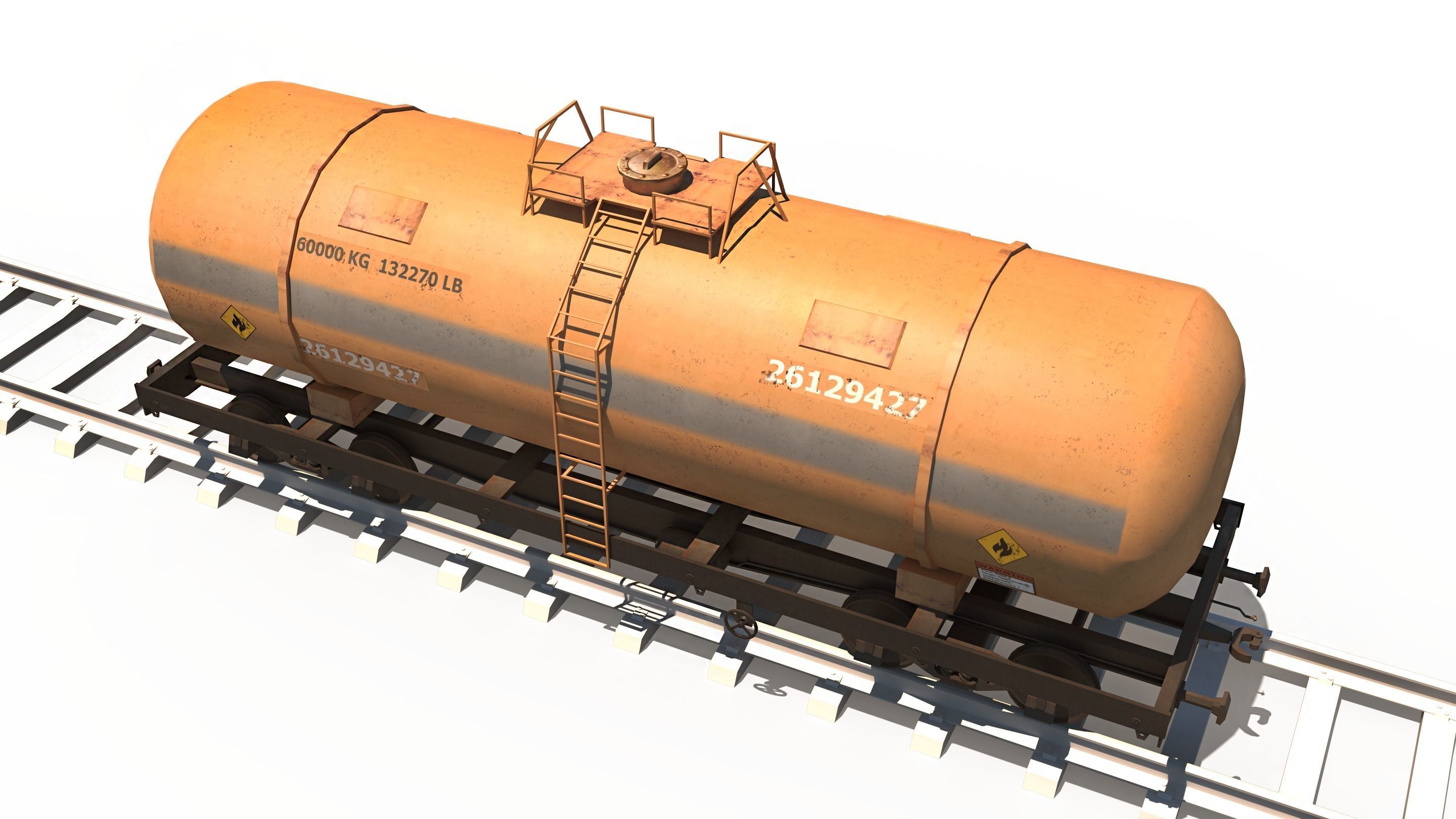 Cargo Train Pack Low-poly 3D model_9