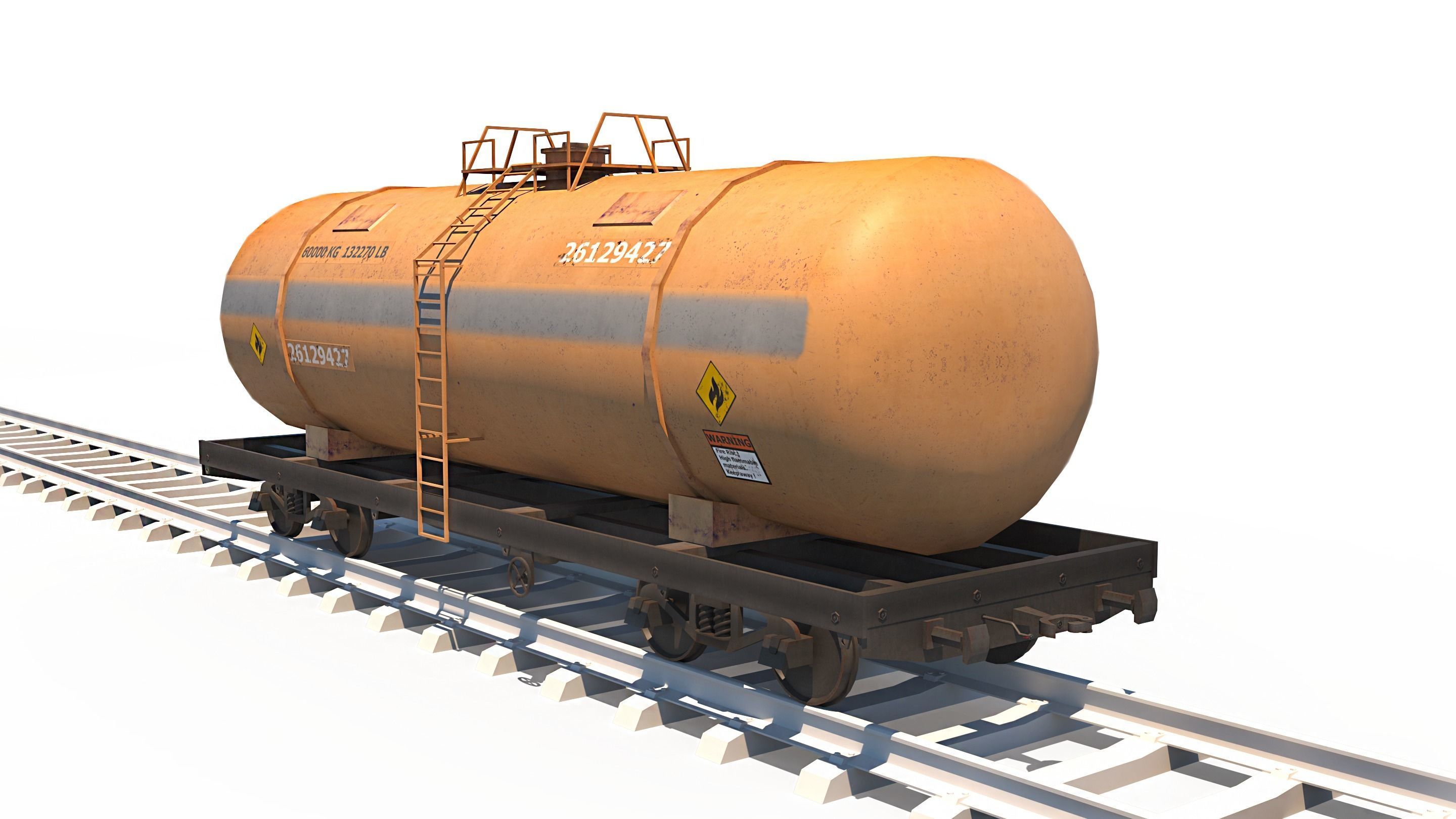 Cargo Train Pack Low-poly 3D model_7