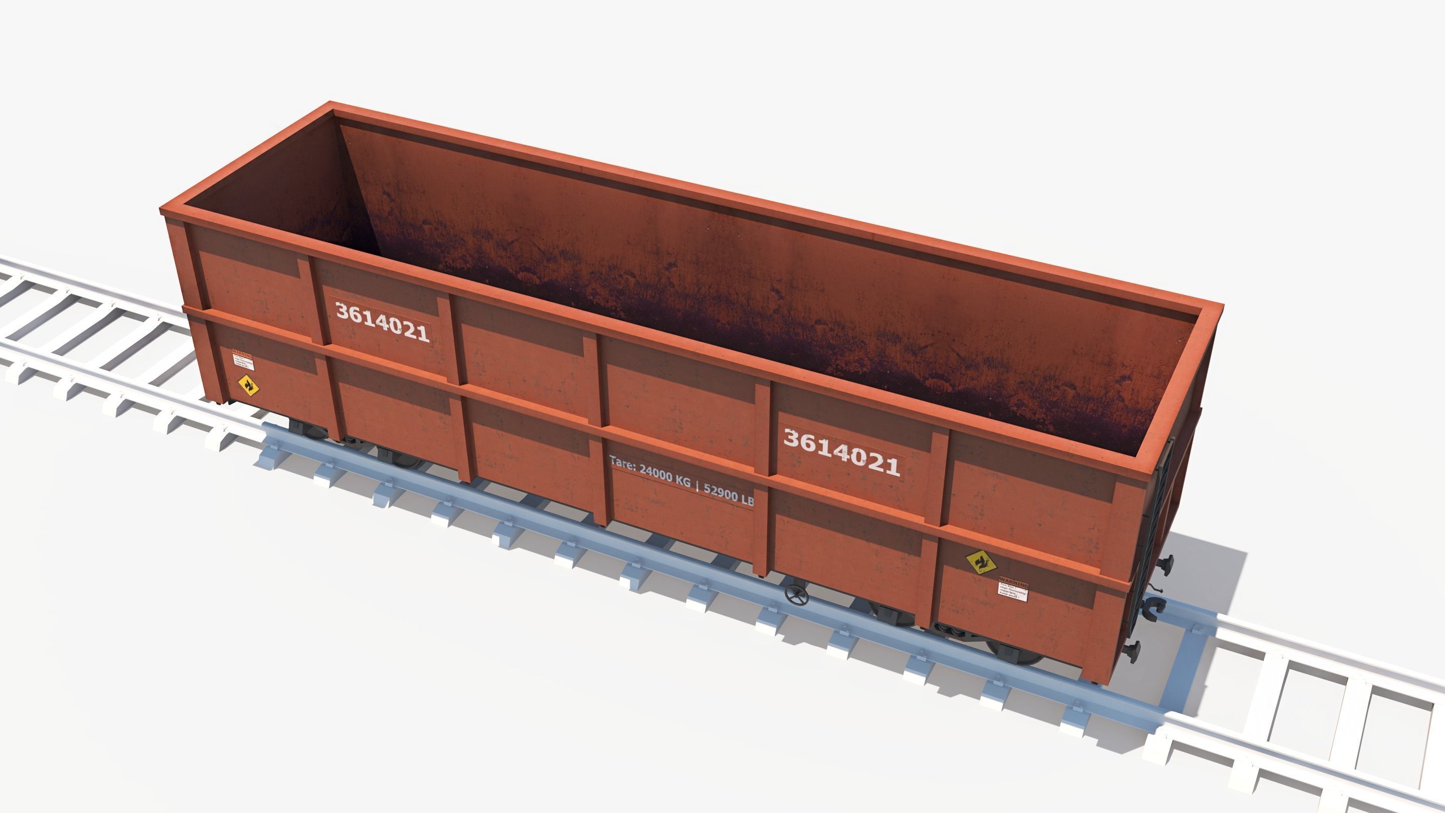 Cargo Train Pack Low-poly 3D model_19