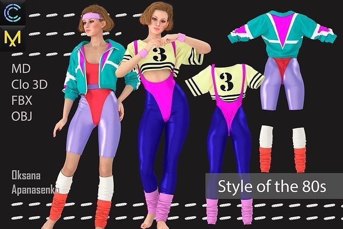 Style of the 80s 3D model